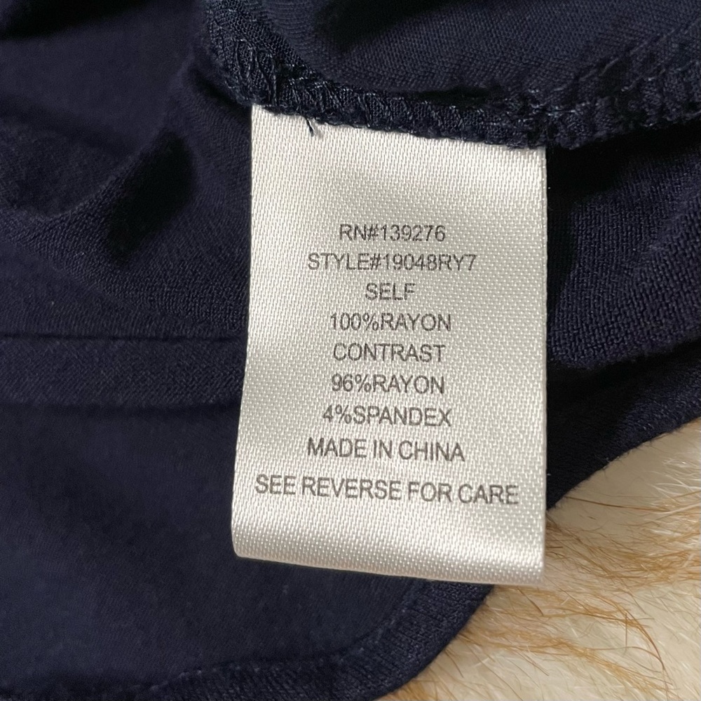 Daniel Rainn Split Neck Roll Tab Blouse - image 5